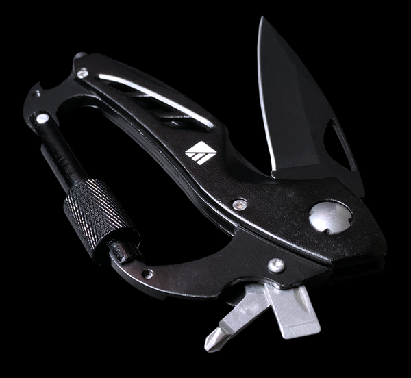 MOUSQUETON MULTIFONCTION - KERSHAW CARABINER TOOL - NOIR